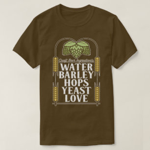 Kraft Beer Ingredients Breedband IPA Lager T-shirt