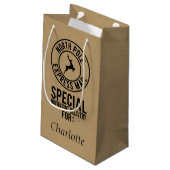 Kraft & Black North Pole Nom de livraison Sac cade (Dos Angle)