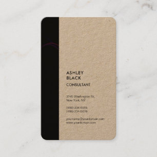 Kraft Black Stripe Minimalistische Moderne Stijl E Visitekaartje