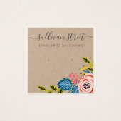 Kraft Boho Boucles d'oreilles florales Bijoux Cart (Devant)