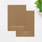 Kraft Boucles d'oreilles Bijoux Carte d'affichage (Bureau)