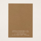 Kraft Boucles d'oreilles Bijoux Carte d'affichage (Dos)