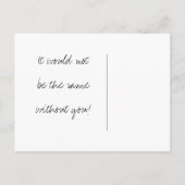 Kraft Briefkaart Bewaar de datum (Achterkant)