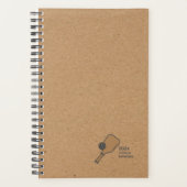 Kraft Brown Pickleball Personal Weekly (Devant)