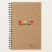 Kraft Brown Pickleball Personal Weekly (Devant)
