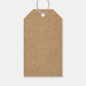 Kraft Cadeaubijslage - Aangepaste tekst Cadeaulabel (Achterkant)