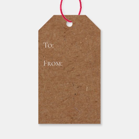 Kraft Chocolade en Wijn Party Fles Favorieten Cadeaulabel (Achterkant)