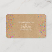 Kraft Confetti Visitekaartje (Achterkant)