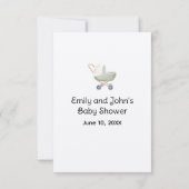 Kraft Diaper Baby shower Enclosure Kaart (Achterkant)