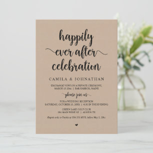 Kraft Elopement, Happily Ever After-viering Kaart