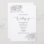 Kraft Faire-part de mariage - Rustic Chic (Devant / Derrière)