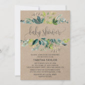 Kraft Foliage Baby shower Kaart (Voorkant)