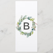 Kraft Foliage Dinner Menu Kaart (Achterkant)