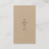 Kraft | FOTO OF LOGO TOEVOEGEN | Visitekaartje (Achterkant)