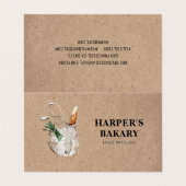 Kraft Fresh Bakery Professional Logo Visitekaartje (Buitenkant ongevouwen)