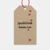 Kraft gestrooid met Autumn Love Party Gift Labels Cadeaulabel (Voorkant)