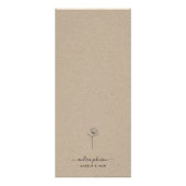 Kraft & Getrokken Roos Bloemenservice Menu Prijsli (Achterkant)