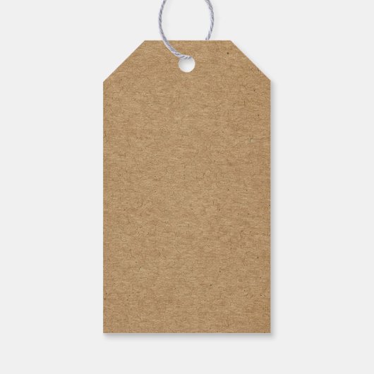 Kraft Gift Label - Aangepaste tekst Cadeaulabel (Achterkant)