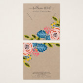 Kraft Girly Boucles d'oreilles florales Collier Ca (Devant & derrière)