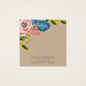 Kraft Girly Boucles d'oreilles florales Collier Ca (Dos)