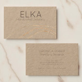 Kraft Gold Stippen Designer Visitekaartje