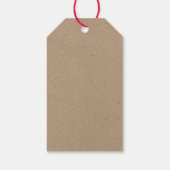 Kraft Green Brush Script Kerstmis  Truck Cadeaulabel (Achterkant)