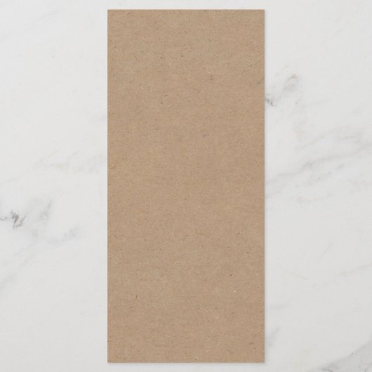 Kraft Greenery Wedding Menu Kaart (Achterkant)