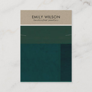 KRAFT GROEN KLEURBLOK KETTING ARMBAND DISPLAY VISITEKAARTJE