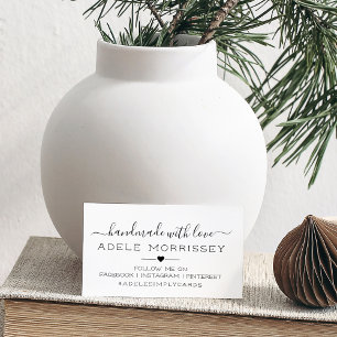 Kraft handgemaakt met sociale liefdesmedia 	rubberstempel