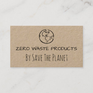 Kraft Handmade Zero Waste Product Visitekaartje