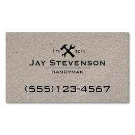 Kraft Handyman Home Reparatiehamer en moersleutel Magnetisch Visitekaartje