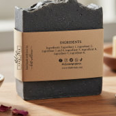 Kraft Homemade Soap wrap Label with logo Uitnodigingen Wikkel