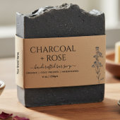 Kraft Homemade Soap wrap Label with logo Uitnodigingen Wikkel