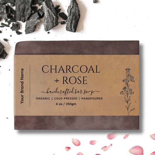 Kraft Homemade Soap wrap Label with logo Uitnodigingen Wikkel