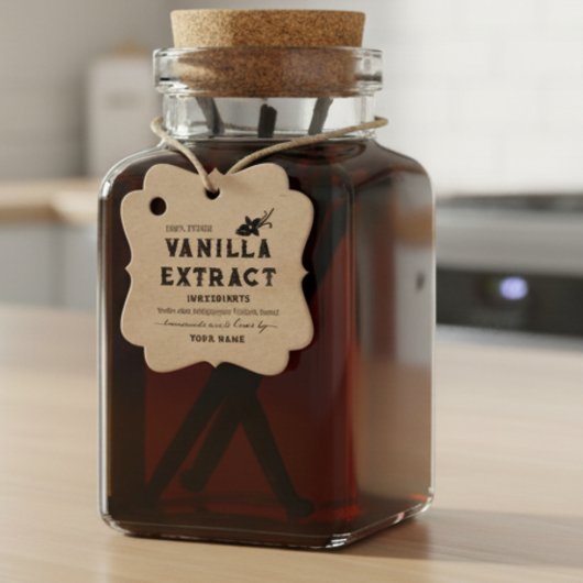 Kraft Homemade Vanilla Extract Ronde label label