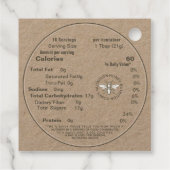 Kraft Honing EN Voeding Feiten Queen Bee Labels (Achterkant)