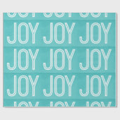 Kraft Joy Wrapping Paper, Aqua Cadeaupapier (Vlak)