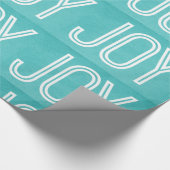 Kraft Joy Wrapping Paper, Aqua Cadeaupapier (Hoek)