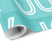 Kraft Joy Wrapping Paper, Aqua Cadeaupapier (Rol Hoek)