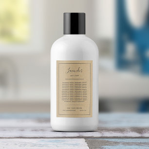 Kraft Label van merkgrijze grensingrediënten toevo Wijn Etiket