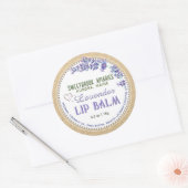 Kraft Lavender Ronde Sticker (Envelop)