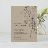 KRAFT LINE DESSINER INVITATION FÊTE DES MARIÉES FL (Debout devant)