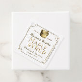 Kraft Maple Syrup Metallic Gold Label fancy grens (In situ)