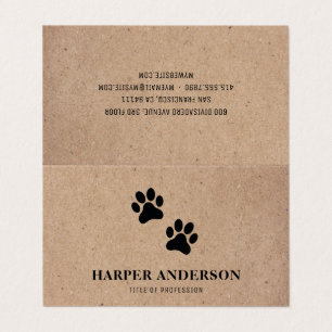 Kraft Modern Beauty Simple Pet Professional Visitekaartjes