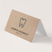 Kraft Modern Black Professional Visitekaartjes (Voorkant)