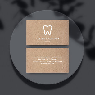 Kraft Moderne White Professional Dental Care Visitekaartje