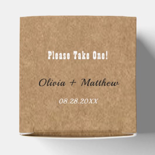 Kraft Painted Skull Face Rozen Gothic Wedding Bedankdoosjes (Bovenkant)