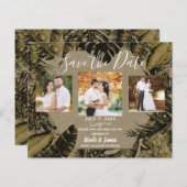 Kraft Palm Tropical Feuilles mariage Enregistrer l (Devant / Derrière)