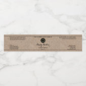 Kraft Paper Cosmetics Jar Label with Logo Waterfles Etiket (Enkel label)