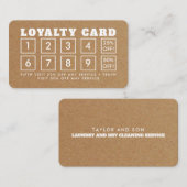 Kraft Paper Effect - Loyalty Kaart (Voorkant / Achterkant)